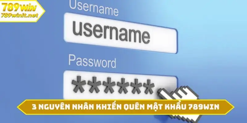 3 nguyên nhân khiến quên mật khẩu 789WIN