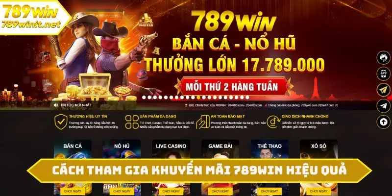 Cách tham gia khuyến mãi 789WIN hiệu quả