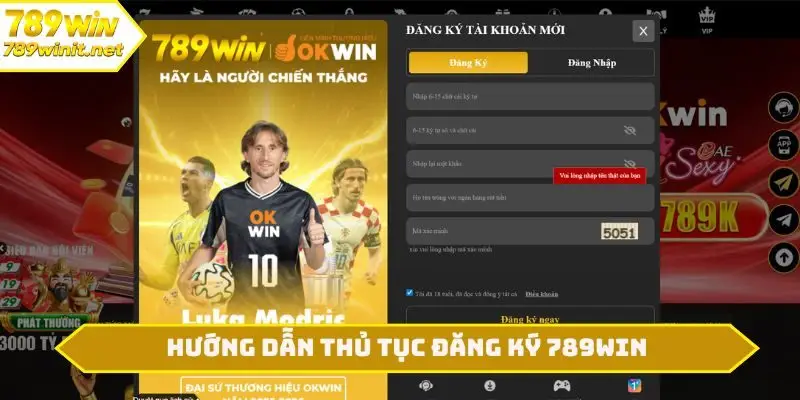 Hướng dẫn thủ tục đăng ký 789WIN