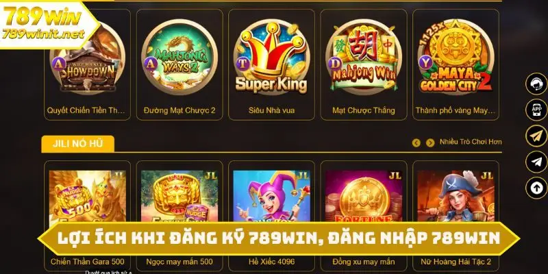 3 lợi ích khi đăng ký 789WIN, đăng nhập 789WIN