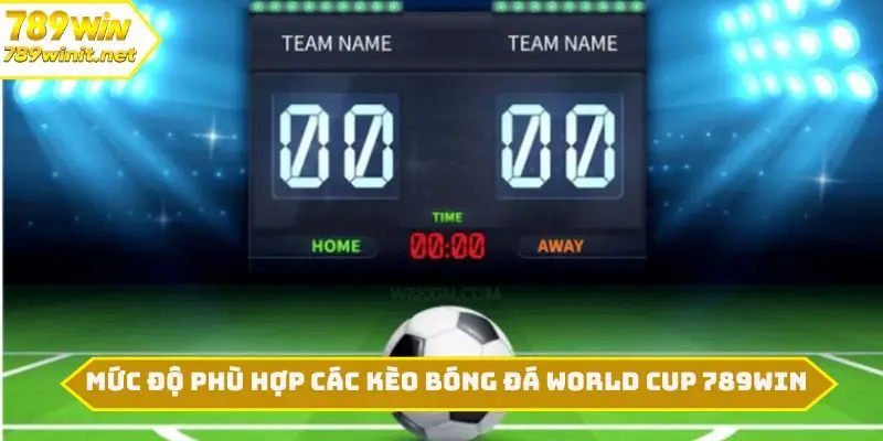 Mức độ phù hợp các kèo bóng đá World Cup 789WIN